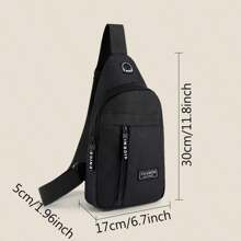 Nowa męska płócienna torba na ramię, torba na klatkę piersiową, swobodna sportowa torba podróżna na ramię, torba typu crossbody, torba boczna, męska torba podróżna, torba do pracy, torba na weekendowe wakacje, praktyczna torba dojazdowa, plecak ucznia szkoły średniej z otworem na słuchawki, saszetka biodrowa, Halloween, prezent świąteczny dla mężczyzn, męska torba Autumn Scream, torba podróżna, męska torba na ramię, prezent świąteczny, odpowiednia dla nastolatków, letnie, codzienne, sportowe, na zewnątrz, na wakacje, podróże lub prezenty na ukończenie szkoły lub dodatki do sukienki urodzinowej