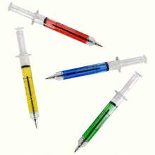 4支/24支装注射器造型护士圆珠笔，独特的护理礼品，办公及学校用品，医生奖励，学生派对礼品 - 精致创意！ - 套裝 - 查看 5