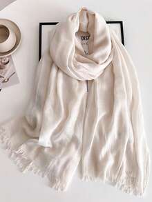 1pc Soft Muslim Hijab Solid Color Long Scarf For Sun Protection, Suitable For Mosque Use Bandana,Hair Band,Head Band Ideal For Dressing Up Your Look For Abaya - QMD602 - View 21