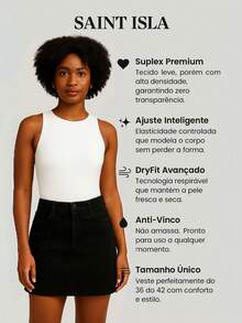 Kit 2 Women's Bodysuit Round Neck Simple Casual Long Sleeve Suplex Swimmer Double Fabric Plain Bory Leotard Casual Cold Winter Tracksuit Blouse SAINT ISLA - Trắng + Màu Be - Xem 2