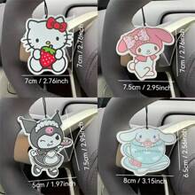 1 pieza Ambientador de aire para coche de gato lindo y kawaii estilo anime - Colgante de espejo con fragancia duradera y encantadora decoración interior, que brinda una experiencia de conducción fresca y agradable. Regalos para fiestas, bodas, cumpleaños, graduación, decoración de habitaciones, dormitorios, hogar, pared, escuela, sorpresa escolar, decoración de dormitorio