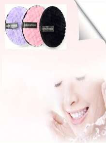 1PC Pineapple Slouchy Clean Water Makeup Remover Puff Round Washable Double-Sided Clean Wet Puff Makeup Remover Pad