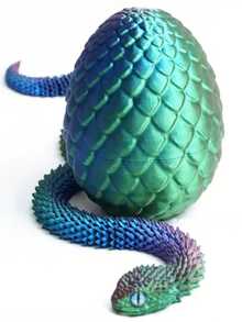 1/2/3/4/5件装新颖可动关节3D打印蛇形摆件，内含惊喜蛋，色彩缤纷，可作家居办公装饰桌面摆件，适用于各种房间装饰，可作雕像、桌面摆件、解压玩具、减压玩具，也是复活节、万圣节、圣诞节、感恩节、派对礼品的理想之选。 - 彩色 - 查看 8