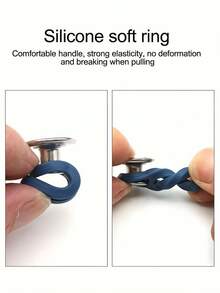 5/10/15/20pcs Pants Buckle Extension Buckle, Adjustable Waist Buckle, Expandable Waistband Extender, Random Color, No Need To Sew Buttons, Easy To Use, No Tools Required, Elastic, With An Extension Length Of 0.71 Inches - Multicolor - View 7