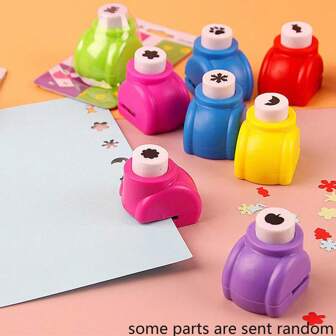 6/12/25pcs Mini Embossing Stamps, Ideal For Crafting Materials, Recommended For Ages 14+, Includes Random Color Patterns (Set Options Available)
