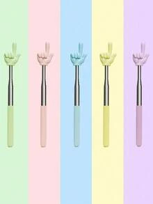 1 件伸缩式教师指示棒，可伸缩手指形指示棒，教学棒，适用于课堂白板演示，便携