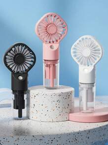 Portable Handheld Misting Fan With Humidifier, USB Rechargeable 4-Speed Adjustable Mini Desk Fan, Suitable For Outdoor And Indoor Use, Gift For Women, Holiday Essential