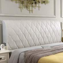 Luxury Thick Headboard Cover Soft Bed Head Back Decor Protector Slipcover 150CM - Beige - View 1
