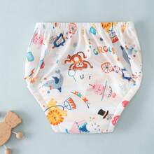3pcs Baby Breathable Diaper Underwear, Newborn Potty Training Pants, Washable For Boys And Girls, Silk Material For All Seasons, Leak-Proof Absorbent Reusable Diapers, Suitable For Baby Boys And Girls, Multiple Combinations, Essential Baby Items - Multicolor - View 24