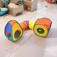彩虹隧道系列猫隧道 DIY组装 可折叠猫隧道玩具 互动猫隧道玩具 新型智能猫玩具