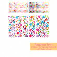 2 件/5 件/8 件/10 件闪亮水晶宠物猫狗 3D 脸部装饰，宠物拍照道具，DIY 可爱心形配件，适合宠物爱好者 - 彩色 - 查看 16