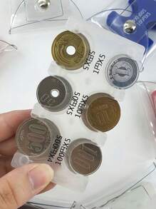 1pc Japanese Coin Holder Wallet Portable Small Change Purse Currency Organizer Travel Transparent Card Case For Women For Men Wallet Mini Wallet Purse Wallet Travel Wallet Coin Wallet Wallet