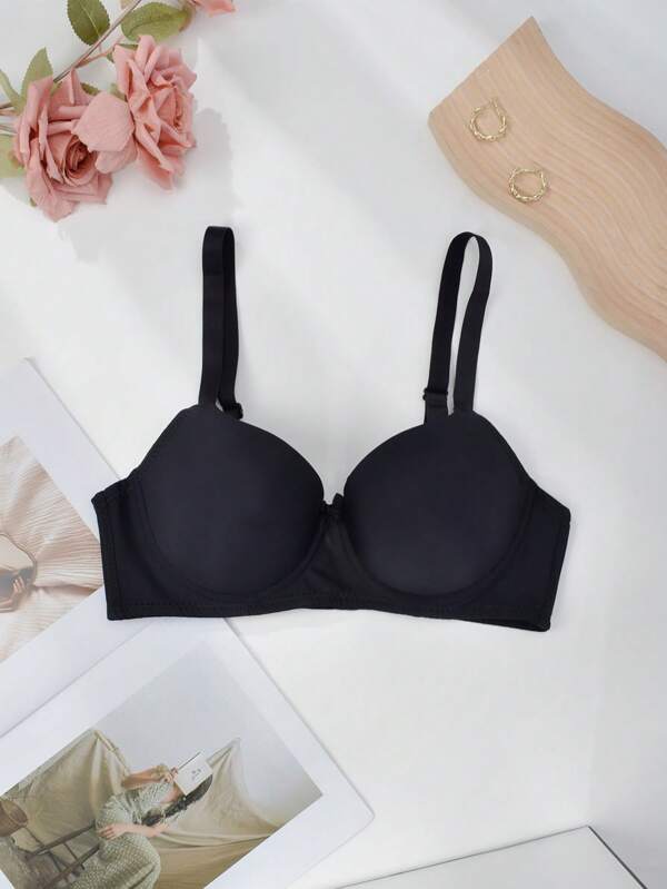 Sujetador sin relleno, de corte liso y sin costuras, con funciones de elevación y recogido, muy adecuado para personas con cuerpos de talla grande.