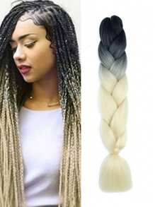 Estensioni per trecce arcobaleno da 24 pollici, capelli sintetici viola professionali, trecce jumbo, estensioni per capelli colorate a gradiente africane per intrecciare all'ingrosso per Ognissanti e Natale