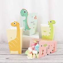 40/20/10/5件恐龙爆米花盒、派对礼品袋、糖果盒、恐龙主题生日派对用品糖果盒、炸薯条、鸡块、电影零食 - 恐龍爆米花盒 - 查看 8
