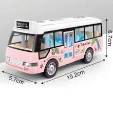 Juguetes de autobuses escolares, coches de plástico, autobuses de ciudad con sonido y luz, coches de fricción con pilas, juguetes para jugar, regalo para niños, regalo de cumpleaños