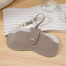 1个时尚太阳镜收纳袋，皮革眼镜盒，便携式悬挂旅行眼镜袋，理想的眼镜配件 - 多色2 - 查看 9