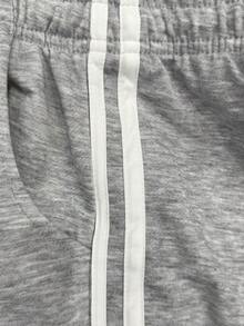 1 Piece Men's Sports Pants, Side White Stripes, Elastic Waist Drawstring, Suitable For Running Fitness, Boxer Shorts, Simple, Suitable For Sports Fitness Friends; - Light Grey - View 6