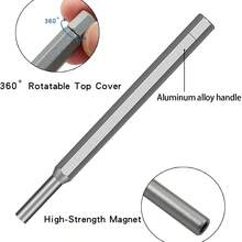 25-In-1 Small Precision Magnetic Screwdriver Set, Professional Repair Tool Kit, Aluminum Alloy Handle, Suitable For Phones, Computers, Watches, Laptops, MacBooks, Doorbells, Glasses, Electronics - Silver - View 8