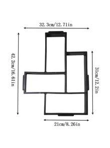 1 Stück Kunststoff Beton Form, Garten Boden Zement Weg Imitation Stein Textur Form, Hof DIY Pflasterung Form für Außenbereich Garten, Landschaftsarchitektur, Haus Villa Innenhof, Freizeitbauernhof