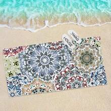 Oversized Bohemian Style Beach Towel - Soft, Lightweight, Super Absorbent Microfiber Towel Suitable For Travel, Swimming, Camping, Yoga, Fitness, Beach Vacation And Beach Parties - A Perfect Gift For Family And Friends - Multicolor - View 51