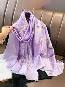 FADZOYLE 1 Stück 180*90cm Damen Seidentuch, Blume Muster Muster, seidig weiche Haptik, vintage Sommer Strandüberwurf, Satinkopftuch, Halstuch, Haargummi, Handtaschentuch, elegantes Abendkleid, Reise, Büro, Hochzeit und Geschenk - Verschiedenfarbig - Übersicht 20