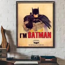 WB 1 件装 黑色酷炫 B-BaTmAnS 电影海报贴纸墙贴艺术印刷防水家居客厅卧室酒吧走廊美观装饰 - 彩色 - 查看 31