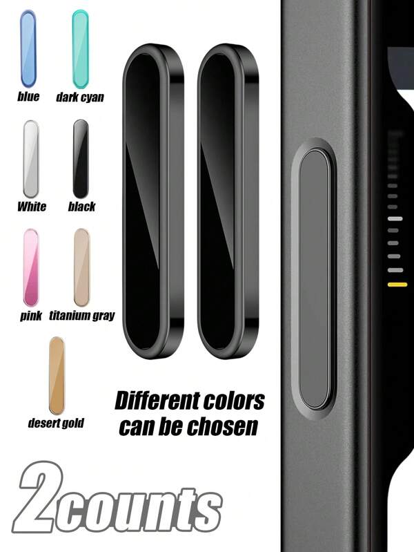 2 pezzi Protezione scorrevole in metallo per pulsante fotocamera compatibile con 16/Plus/Pro/Max, anti-graffio, con allineamento automatico, supporta la cattura touch laterale, disponibile in più colori