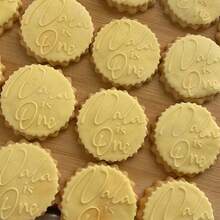 Customized Text Cake Decorations, DIY Cutting Molds, Frosting Cake Templates, Wedding Clay Fondant Embossing Tools, Name Cake Molds, Handmade Cookie Embossing Stamps - Black - View 5