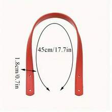 2pcs 17.7x0.7 Inch Adjustable PU Leather Strap Handles - For Handbag, Crossbody Bag, And Belt Replacement Accessory, 12 Colors (Green, Coffee, Beige, Blue, Brown, Black, Yellow, Light Pink, White, Red, Light Gray, Pink) - DIY Wallet Making & Strap Replacement, DIY Wallet Crafting Supplies, Great Gift Option - Multicolor - View 5