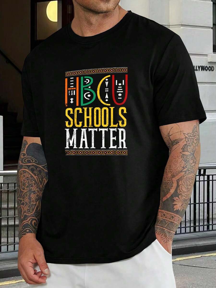 Camiseta del orgullo HBCU - Ropa del Mes de la Historia Negra - Camiseta universitaria unisex de manga corta - Apoya a las HBCU - Regalo para estudiantes y antiguos alumnos - Para hombres y mujeres - Negro - Ver 1