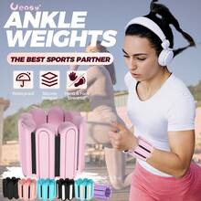 Ueasy 2件套可调节腕/踝负重带,男女通用,适合步行、跑步、普拉提、健身房锻炼、慢跑、瑜伽、力量训练,每对450克/1磅,硅胶材质,防水防汗 - 彩色 - 查看 9