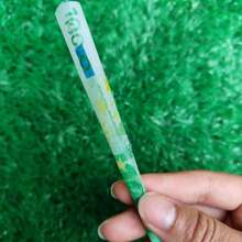6 piezas de papeles de liar cigarrillos hechos a mano con boquilla, de 110 mm de longitud, previamente enrollados en dolares/libras/euros, con quema lenta y suave, que incluye 1 soporte para papel de cigarrillos