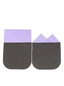 2 piezas de pañuelos de poliéster de unicolor portátiles para hombres, accesorio de moda de lujo de alta gama para bodas, negocios y uso casual