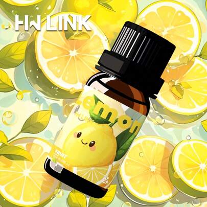 HWLINK Huiles essentielles de citron 0,33 fl.oz Parfums de citron pour femmes Huiles parfumées au citron pour diffuseurs d'aromathérapie pour la maison, le yoga, les soins de la peau, les bougies et le savon faits maison, les produits de bain et de beauté, l'huile pour le corps, les désodorisants de voiture