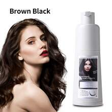 Black Hair Dye Shampoo 3 In 1 For Men And Women - Permanent Color For Gray Coverage And Beard, Herbal Essence Natural Plant Instant Coloring Shampoo (Brown Black) - Three Popular Hair Colors - View 17