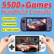 powkiddy Retro Entertainment Controller X39PRO, Classic Upgraded Player Arcade Joystick, 4.5-Inch IPS Screen, 64GB 5500+ Games, USB Charging, Birthday, Christmas, Thanksgiving, Childhood Memory Gift For Gamers