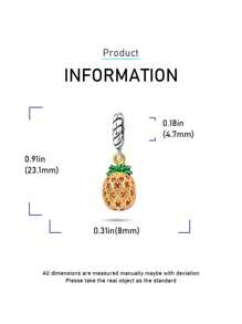STYFNE 1 pieza de Cuentas colgantes con diseño de frutas y verduras surtidas, adecuado para hacer pulseras y joyas DIY, regalo hecho a mano para mujer en uso diario