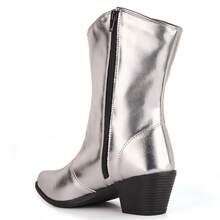 Women Mid-Calf Boots - 銀色 - 查看 4