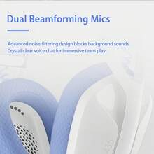 Logitech G435 Premium Wireless Headphones | Aurora Gradient Design | 40H Battery With Fast Charge | Hi-Res Audio Certified | 40ms Ultra-Low Latency | Smart Noise Cancelling - White - View 2