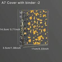Clear Transparent PVC Cover With 6-Ring Binder For A6A7M5 Notebook,Back To School,School Supplies