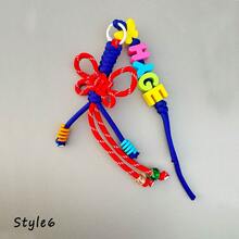 1pc Floral Design Custom Bag Charm, Acrylic Colorful Letter Keychain, Handmade Rope Sunflower Bag Pendant, Heart Keychain, Decorative Pendant, Christmas/Halloween/Easter/Mother's Day Personalized Gift,Apparel Accessories,Chic Autumn,Boyfriend,Girlfriend,Family,Friends