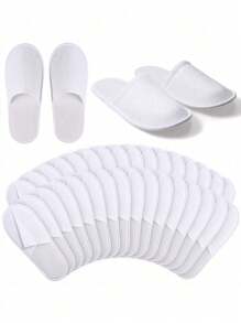 1/3/5/10/20pcs Disposable Slippers, Indoor Slippers, Plush Slippers, Disposable Hotel Slippers, Women Men Slippers For Air Travel, Guest Room, Hotel, Hotel Supplies, Cleaning Supplies, Household Gadgets, Back To School Supplies,Suitable For Travel Hotel And Home, Back To School Supplies