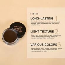 lakerain 6 Colors Eyebrow Enhancers Makeup Waterproof 3D Natural Eye Brow Pomade Eyebrow Gel With Brush Long-Lasting Professional Makeup - 彩色 - 查看 4