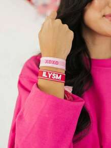 1pc Customized Name Woven Bracelet, DIY Embroidered Tassel Wristband, Commemorative Holiday Gift, Personalized Tassel Friendship Bracelet, Embroidered Bracelet, Mother's Day Customized Name Bracelet, Colorful Boho Embroidered Name Couples Bracelet, Adjustable Multi-Color Couples Embroidered Name Bracelet, Personalized Birthday Gift For Friends, Christmas Embroidered Bracelet, Customized Fashionable Student Bracelet, Dopamine Colorful Bracelet, Customized Embroidered Woven Bracelet,Black,Pink,White,Blue,Stylish,Colorful,Vintage,Simple,Unisex,Casual,Cuties,Custom,Personalized,Unique,Ideal Gifts For Him,Ideal Gifts For Her,Her,Boyfriend,Girlfriend,Dad,Mom,Family,Friends,For Anniversaries,For Birthdays,For Graduation,For Prom,For Party,Chic Autum, Chic Winter