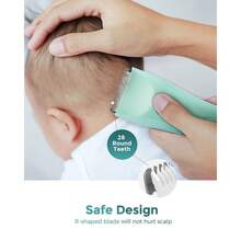 Baistom Baby Hair Clippers, Quiet & Dual-Mode Hair Cutting For 0-12, W - 1 - View 4
