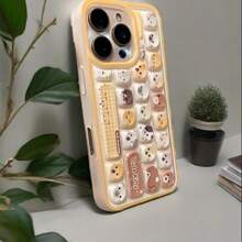 Sanrio Sanrio Cartoon Kurome Hello Kitty Creative Stereo Keyboard Phone Case Anti-Drop Apple Soft Case 13promax Phone Case 15 Protective Case 14 Cute 16 (Single Phone Case)