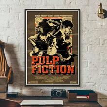 1 件低俗小说电影动漫海报艺术墙防水家居客厅卧室酒吧美学装饰礼物可选相框 - 彩色 - 查看 36