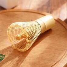 Handmade Golden Bamboo Matcha Whiskey, Traditional Japanese Matcha Blender - Tea Set Made From Organic Bamboo - 多色 - 查看 2