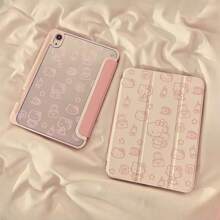 Sanrio 1 pieza Funda protectora para Tablet Clásica Hello Kitty con espejo rosa para iPad 11 2025/10.9/Air4/5/6/7 2025/10.2/Pro 11/10th/9.7/10.5, con función de reposo/activación